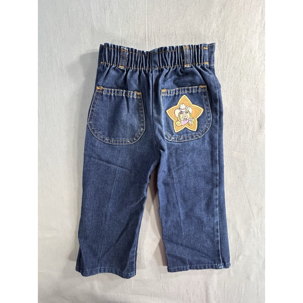 Vintage Calamity Jane Miss Piggy Jeans 4T 80's Jim‎ Henson Cowgirl Miss Piggy - Picture 9 of 13